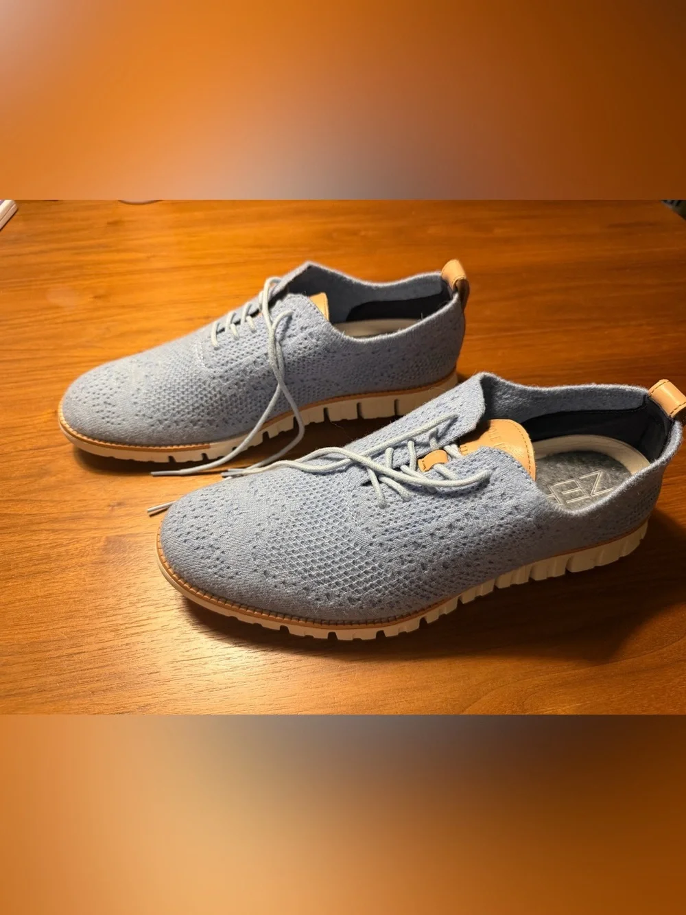 Cole Haan ZERØGRAND Knit Oxford Blue Men’s 10.5M